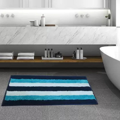 RJVT Microfiber, Polyester Door Mat(Blue, Medium)