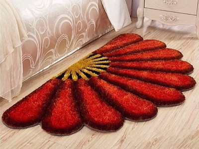 ROSSLYN Polyester Floor Mat(Red, Medium)