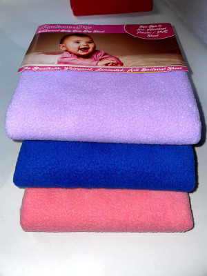 KC ECOM Cotton Baby Bed Protecting Mat(MULTI33, Small, Pack of 3)