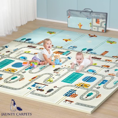 JAUNTY CARPETS Cotton Baby Play Mat(Multicolor, Extra Large)