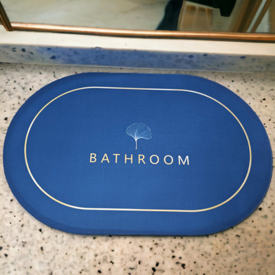 Efwvde Rubber Bathroom Mat(Multicolor, Free)