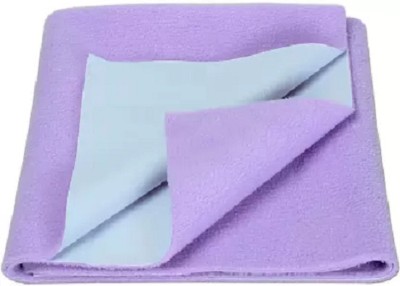KAVI ECOM Cotton Baby Bed Protecting Mat(Light Purple, Small)