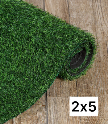 Kuku Home Fleece Stair Mat(Green, Medium)