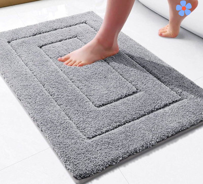 HOWNICE Cotton Door Mat(Grey, Medium)