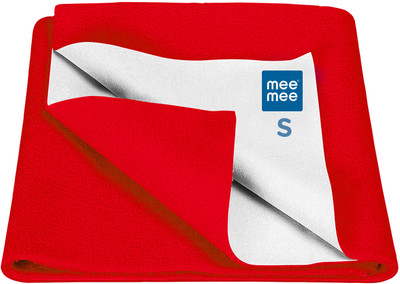 MeeMee Microfiber Baby Bed Protecting Mat(Red, Small)
