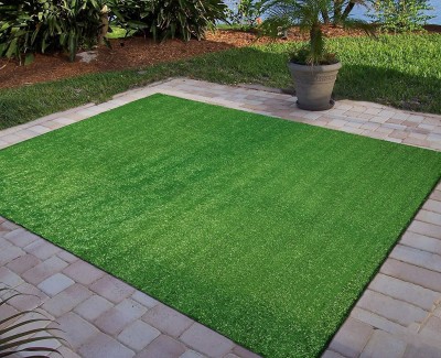 HOMELY VIBES Artificial Grass Door Mat(Green, Large)