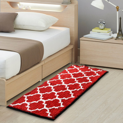 AAZEEM Microfiber Floor Mat(Red, Large)