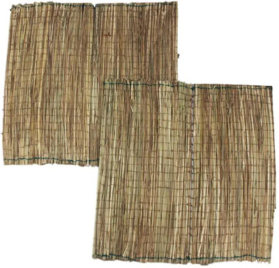 BUY N RELAX Bamboo Prayer Mat(Brown, Pack of 2, Large)