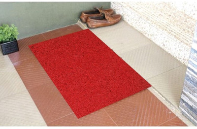 Loop Rubber Floor Mat(Red, Free)