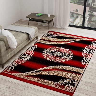 BLOSSIE Red Velvet Carpet(5 cm,  X 7 cm, Rectangle)