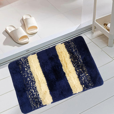 VSTUCART Microfiber Door Mat(Blue, Free)