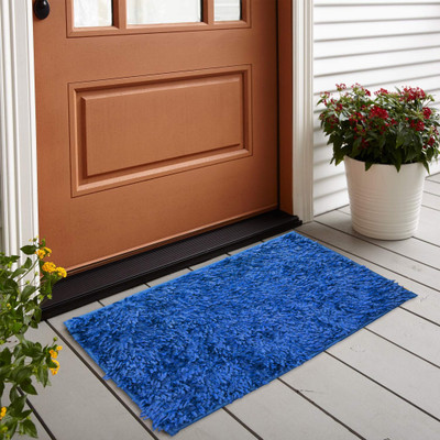 EXOTICE Polyester Door Mat(Blue, Large)