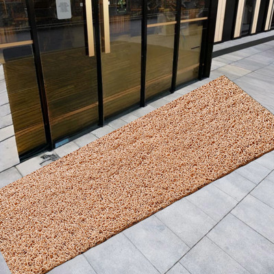 VSTUCART Rubber Door Mat(Beige, Extra Large)