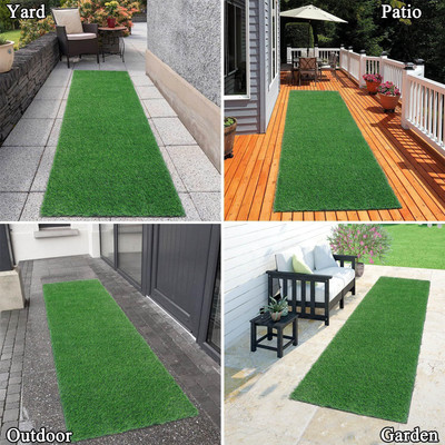 IMSmartMart Artificial Grass Floor Mat(Green, Medium)