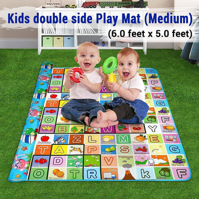 J N Enterprise Polyester Baby Play Mat(Multicolor, Large)