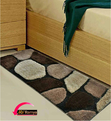 RV Ramya Polyester Door & Floor Mat(White, Large)