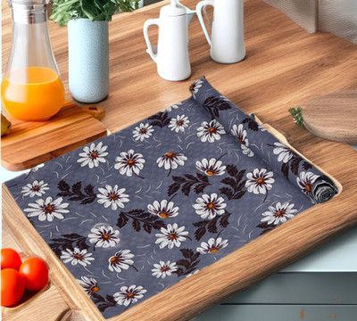Trendy Rabbit PVC (Polyvinyl Chloride) Drawer Mat(Lavender, Medium)