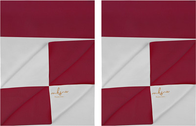 HS DESIGNING DREAMS Cotton Baby Bed Protecting Mat(Maroon, Small, Pack of 2)