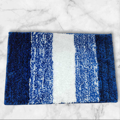 nsenterprises Microfiber Door Mat(Blue, Medium)