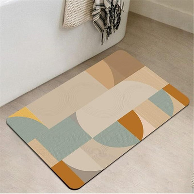 Lozenge Rubber Floor Mat(Multicolor, Free)