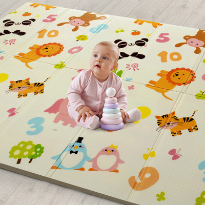 LuvLap Rubber Baby Play Mat(Multicolor, Extra Large)
