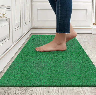 VG TARP Plastic, PVC (Polyvinyl Chloride) Door Mat(Green, Medium)