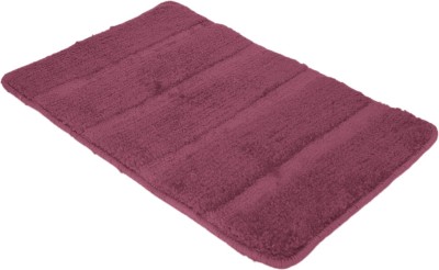 KUBER INDUSTRIES Cotton Door Mat(Purple, Free)