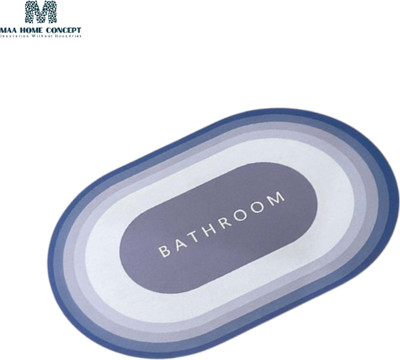 MAA HOME CONCEPT Rubber, Silicone Door Mat(Navy Blue, Medium)
