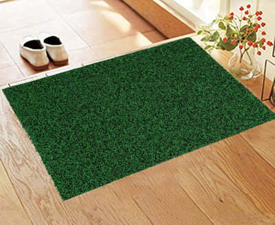 KUBER INDUSTRIES Rubber Door Mat(Green & Black, Free)