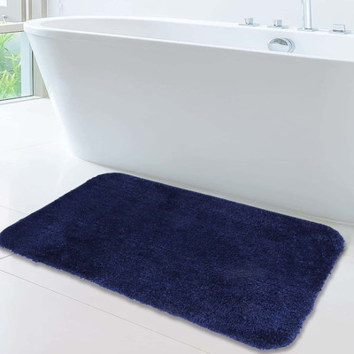 MAA HOME CONCEPT Microfiber Floor Mat(Blue, Large)