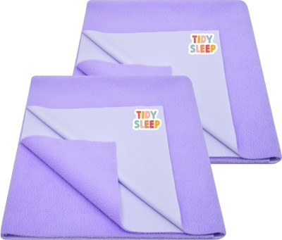TIDY SLEEP Cotton, Fleece Baby Bed Protecting Mat(Lilac, Small, Pack of 2)