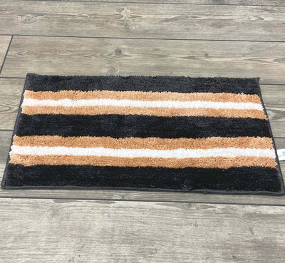 MAA HOME CONCEPT Microfiber, PP (Polypropylene) Floor Mat(Dk-Grey, Medium)