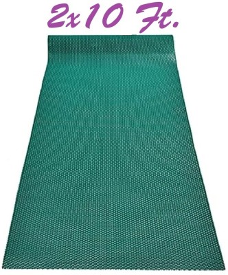 Abhsant PVC (Polyvinyl Chloride) Bathroom Mat(Green, 2x10 ft, Extra Large)