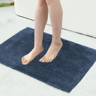 Draaevion Microfiber Door & Floor Mat(Blue, Medium)