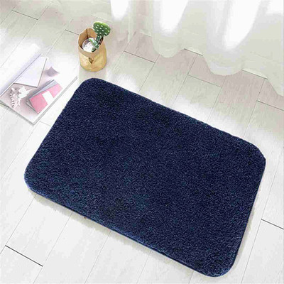 VSTUCART Microfiber Door Mat(Blue, Medium)