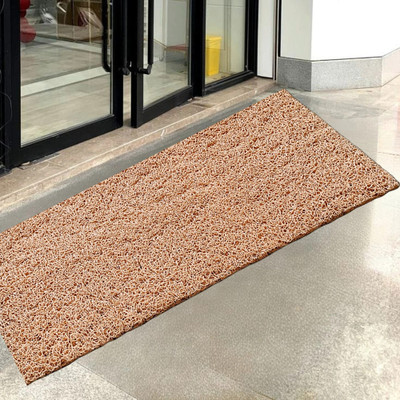 VSTUCART Rubber Door Mat(Beige, Large)