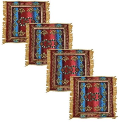 buyeasy Velvet Prayer Mat(Multicolor, Medium, Pack of 4)