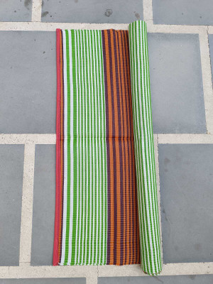 CHIKU CHERRY PP (Polypropylene) Chatai Mat(Multicolor, Free)