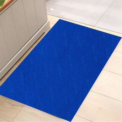 chitradheyhomedecorchd Rubber Floor Mat(Blue, Free)