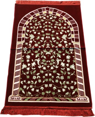 FAFetraders Velvet Prayer Mat(Red, Large)