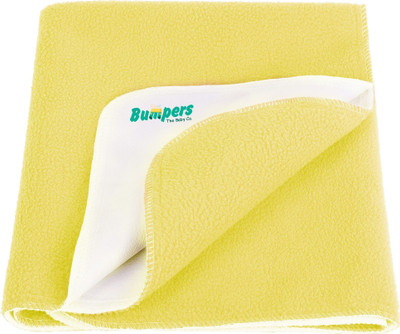 Bumpers The Baby Co. Polycotton Baby Bed Protecting Mat(Yellow, Small)