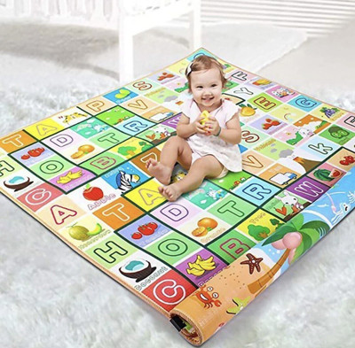 KHUNT ENTERPRIZE Microfiber Baby Play Mat(Multicolor, Large)