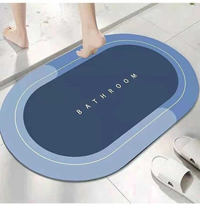 xwipe Rubber Bathroom Mat(Multicolor, Medium)
