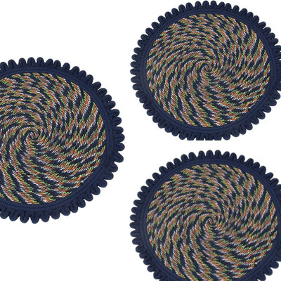 PS Homes PP (Polypropylene) Floor Mat(Multicolor, Medium, Pack of 3)