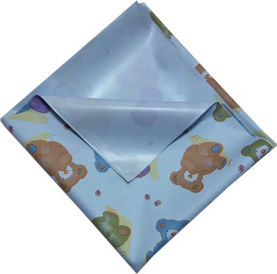 ECOSOFT Rubber Baby Bed Protecting Mat(BLUE HONEYBEAR, Extra Large)