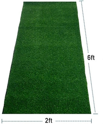 AAVAHAN Artificial Grass Door Mat(Green, Large)