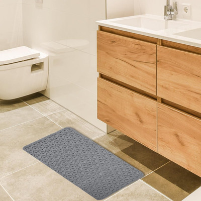 Lozenge Silicone Floor Mat(Multicolor, Extra Large)
