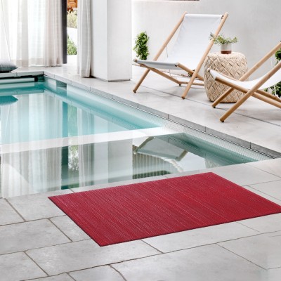 KUBER INDUSTRIES Rubber Bathroom Mat(Red, Free)