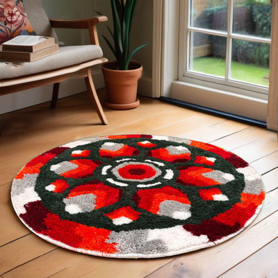 StromX Microfiber Floor Mat(Multicolor, Medium)