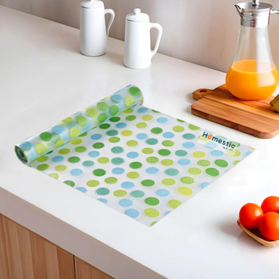 HOMESTIC by Kuber Industries PVC (Polyvinyl Chloride) Drawer Mat(Green, Blue, Large)